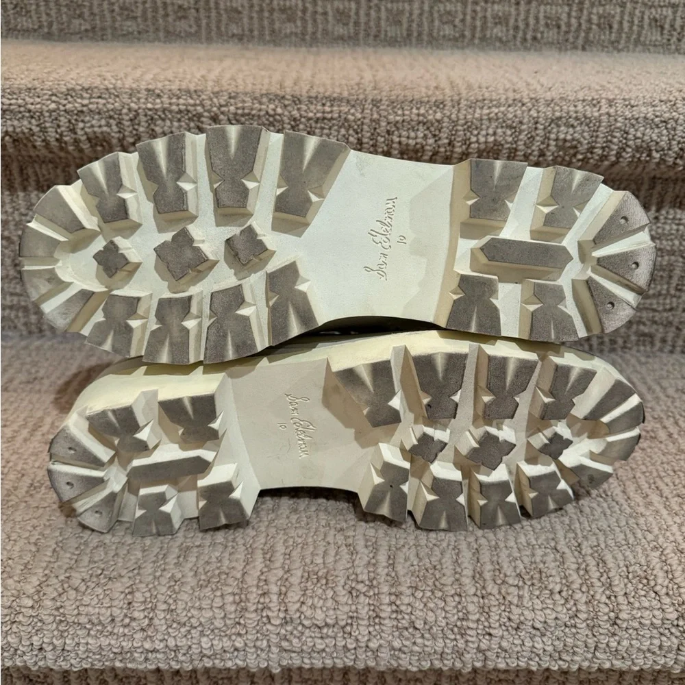Sam Edelman Garret Platform Combat Boot in Ivory Leather - Picture 6 of 6